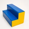 escaleras-azul-amarillo Escalera de psicomotricidad para parque infantil color azul y amarillo.