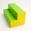 escaleras-verde-amarillo Escalera de psicomotricidad para parque infantil color verde y amarillo.